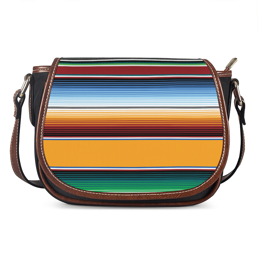 Tribal Serape Blanket Pattern Print Saddle Bag