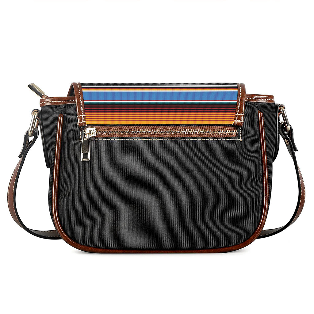 Tribal Serape Blanket Pattern Print Saddle Bag