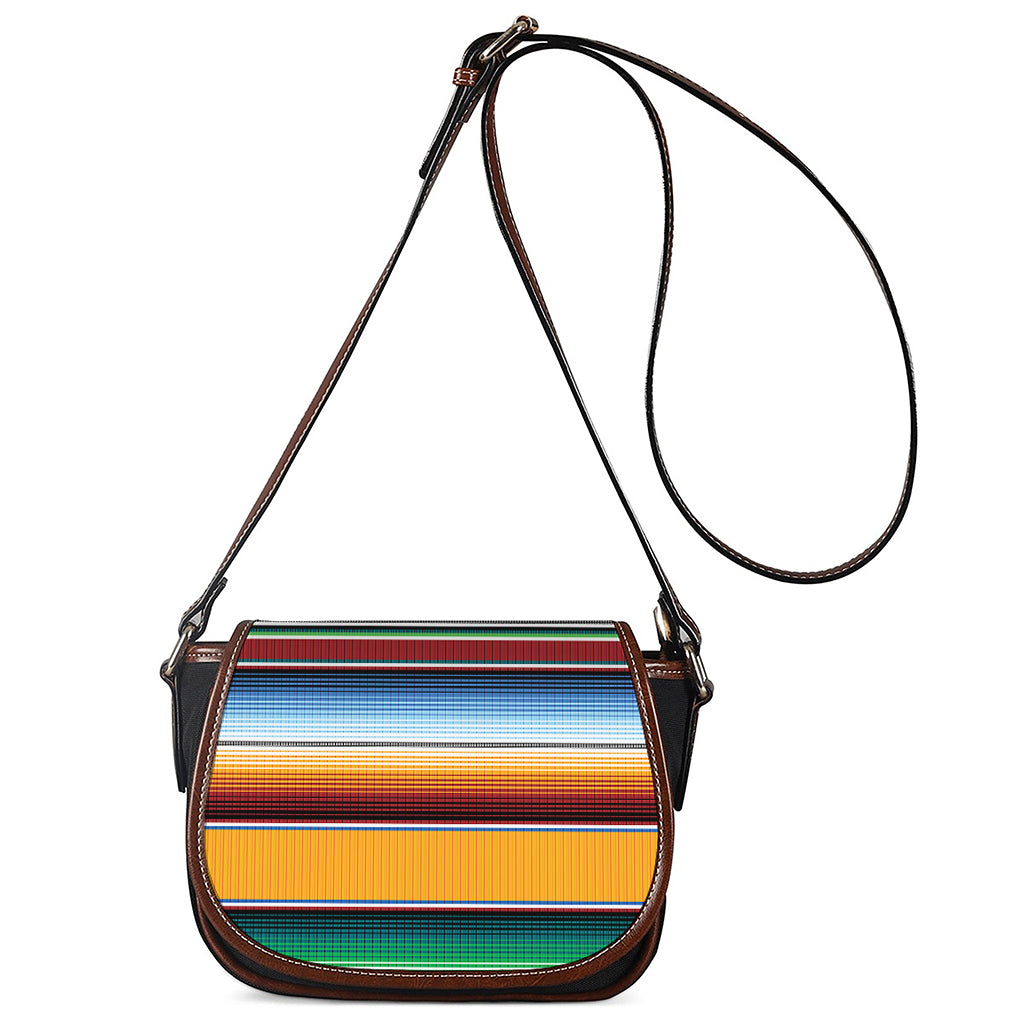 Tribal Serape Blanket Pattern Print Saddle Bag