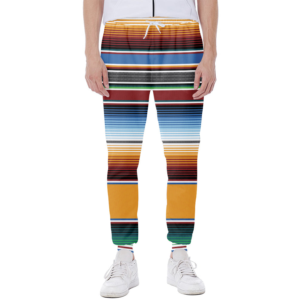 Tribal Serape Blanket Pattern Print Scuba Joggers