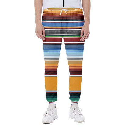 Tribal Serape Blanket Pattern Print Scuba Joggers