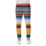 Tribal Serape Blanket Pattern Print Scuba Joggers