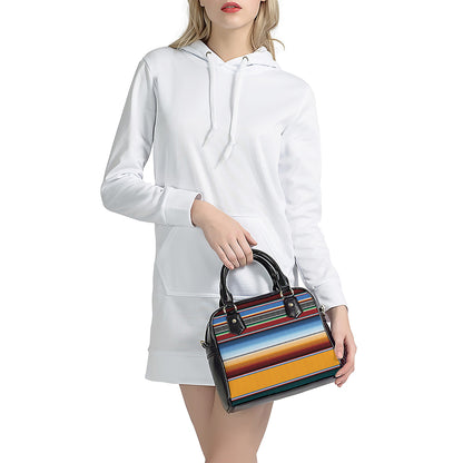 Tribal Serape Blanket Pattern Print Shoulder Handbag