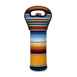 Tribal Serape Blanket Pattern Print Single Neoprene Wine Tote