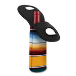 Tribal Serape Blanket Pattern Print Single Neoprene Wine Tote