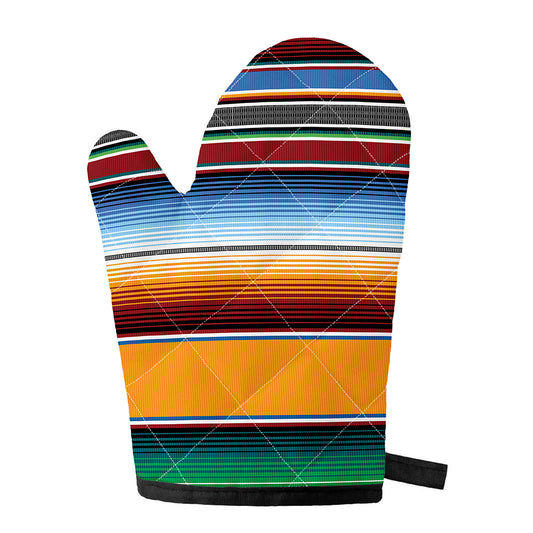 Tribal Serape Blanket Pattern Print Single Oven Mitt