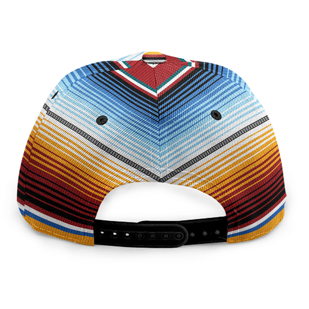 Tribal Serape Blanket Pattern Print Snapback Cap