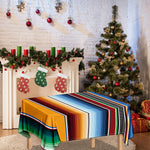 Tribal Serape Blanket Pattern Print Tablecloth
