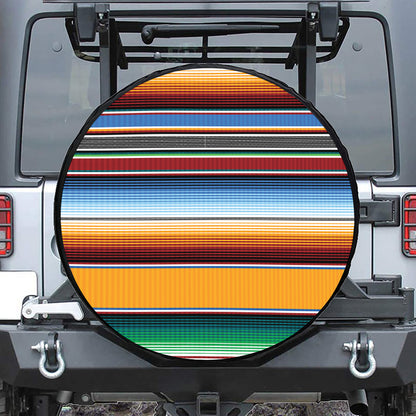 Tribal Serape Blanket Pattern Print Tire Cover
