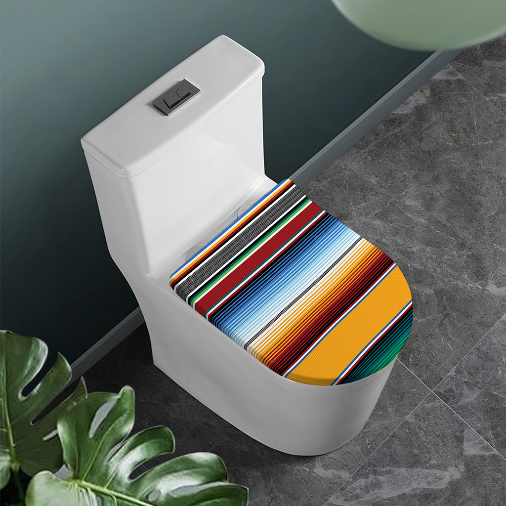 Tribal Serape Blanket Pattern Print Toilet Lid Cover