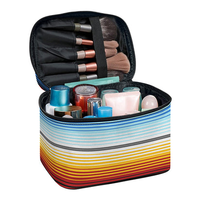 Tribal Serape Blanket Pattern Print Travel Makeup Bag