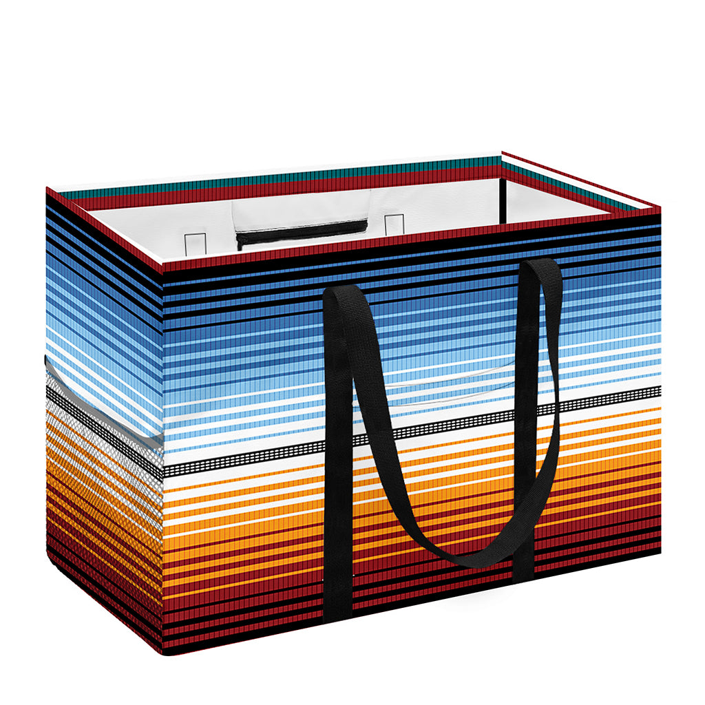 Tribal Serape Blanket Pattern Print Utility Tote Bag
