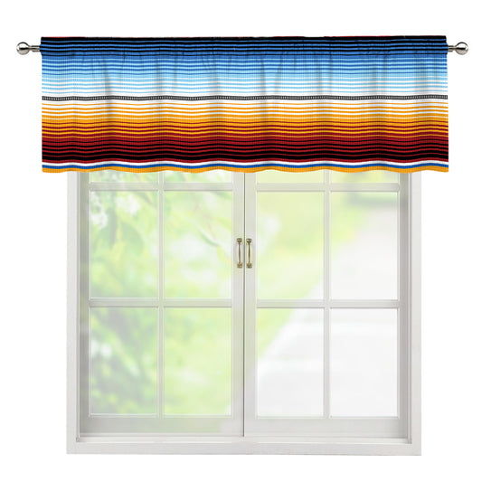 Tribal Serape Blanket Pattern Print Window Valance