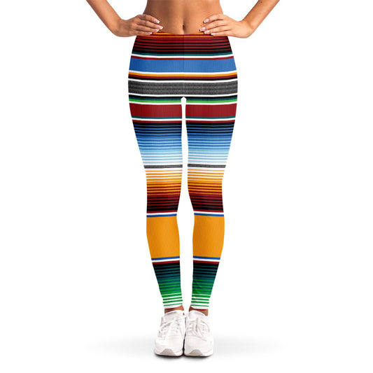 Tribal Serape Blanket Pattern Print Women's Leggings
