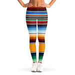 Tribal Serape Blanket Pattern Print Women's Leggings