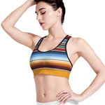 Tribal Serape Blanket Pattern Print Women's Sports Bra