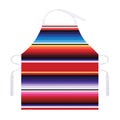 Tribal Serape Blanket Stripe Print Adjustable Apron