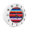 Tribal Serape Blanket Stripe Print Alarm Clock