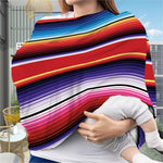 Tribal Serape Blanket Stripe Print Baby Seat Cover