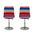 Tribal Serape Blanket Stripe Print Bar Stool Covers