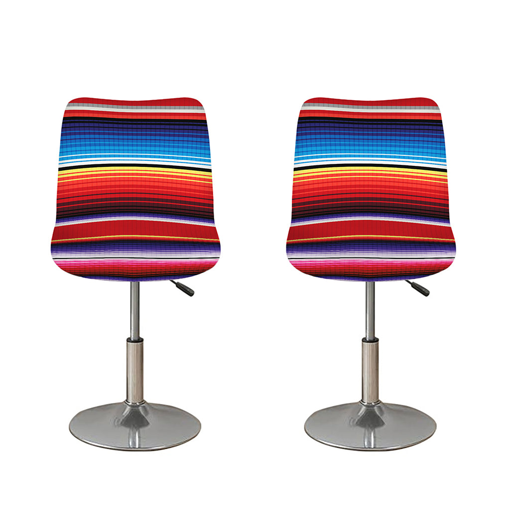 Tribal Serape Blanket Stripe Print Bar Stool Covers