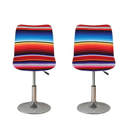 Tribal Serape Blanket Stripe Print Bar Stool Covers