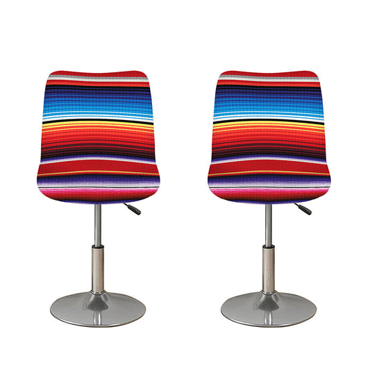 Tribal Serape Blanket Stripe Print Bar Stool Covers