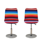 Tribal Serape Blanket Stripe Print Bar Stool Covers