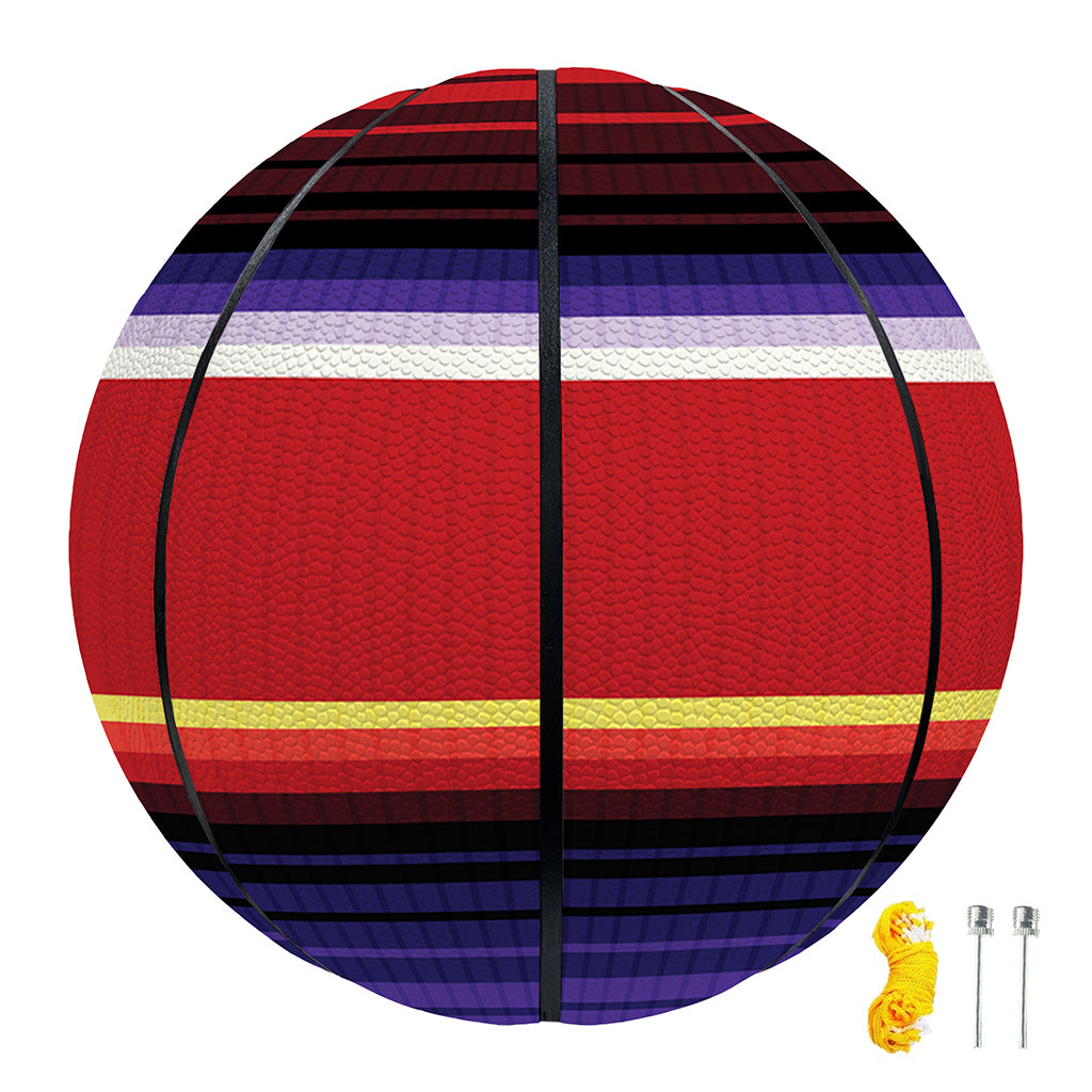 Tribal Serape Blanket Stripe Print Basketball