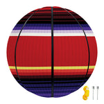 Tribal Serape Blanket Stripe Print Basketball