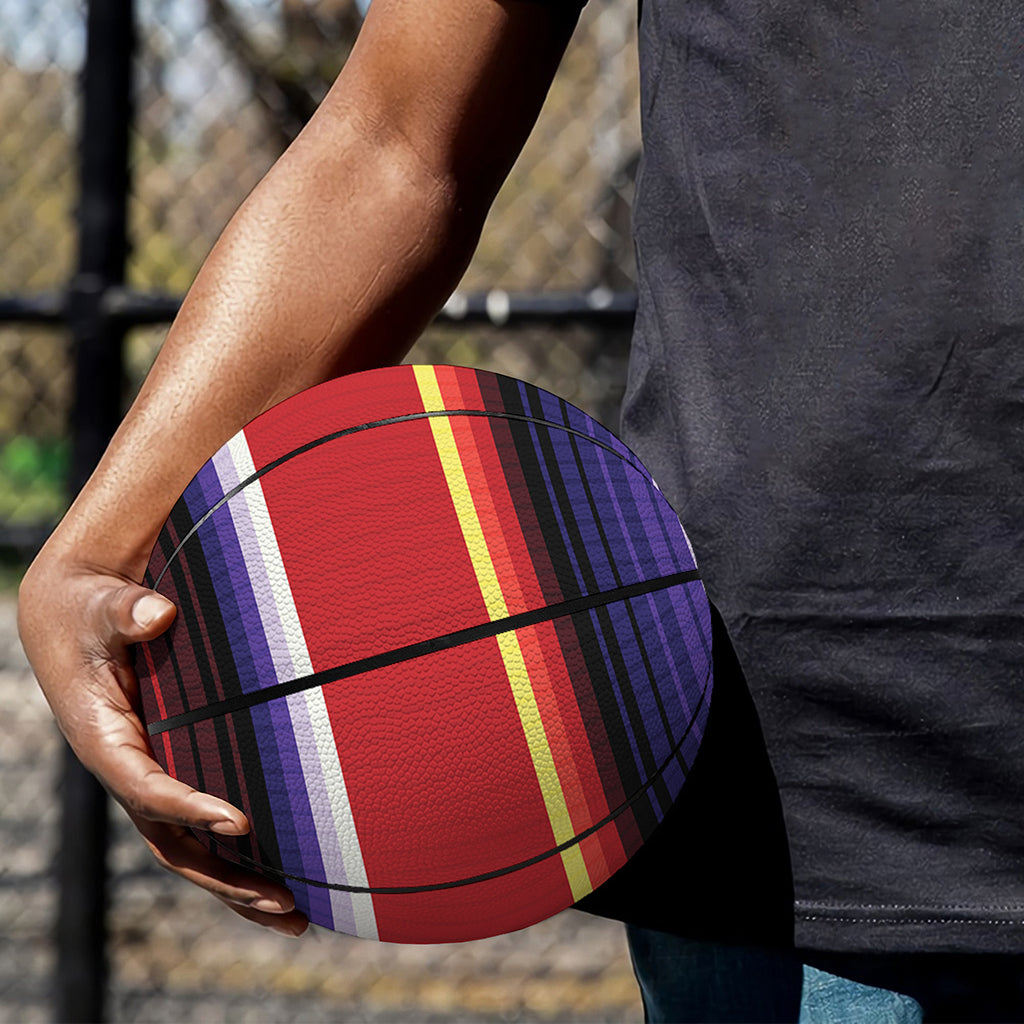 Tribal Serape Blanket Stripe Print Basketball