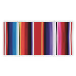 Tribal Serape Blanket Stripe Print Beach Towel