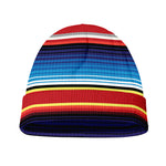 Tribal Serape Blanket Stripe Print Beanie