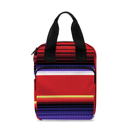 Tribal Serape Blanket Stripe Print Bible Tote Bag