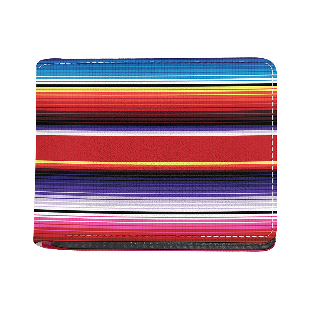 Tribal Serape Blanket Stripe Print Bifold Wallet