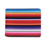 Tribal Serape Blanket Stripe Print Bifold Wallet