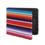 Tribal Serape Blanket Stripe Print Bifold Wallet