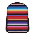 Tribal Serape Blanket Stripe Print Casual Backpack