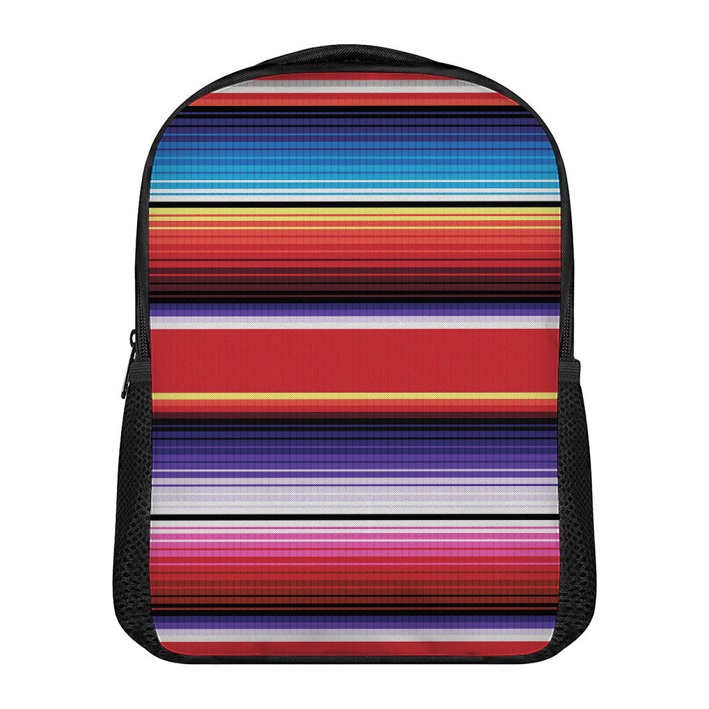 Tribal Serape Blanket Stripe Print Casual Backpack