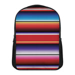 Tribal Serape Blanket Stripe Print Casual Backpack