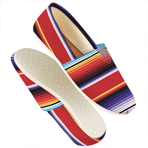 Tribal Serape Blanket Stripe Print Casual Shoes