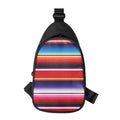 Tribal Serape Blanket Stripe Print Sling Bag