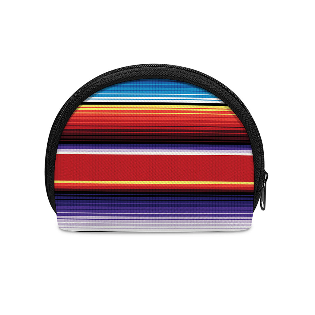 Tribal Serape Blanket Stripe Print Coin Purse