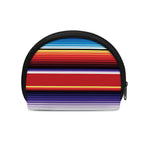 Tribal Serape Blanket Stripe Print Coin Purse