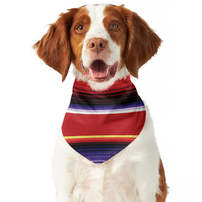 Tribal Serape Blanket Stripe Print Dog Bandana