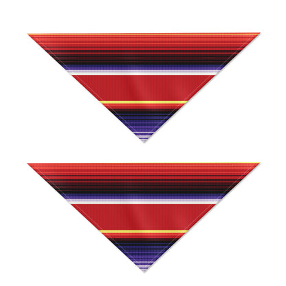 Tribal Serape Blanket Stripe Print Dog Bandana