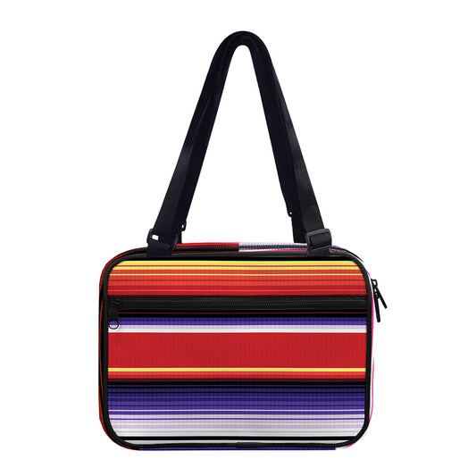 Tribal Serape Blanket Stripe Print Double Strap Bible Bag
