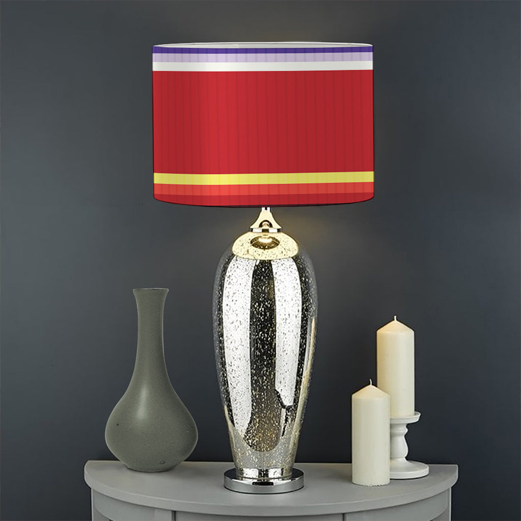 Tribal Serape Blanket Stripe Print Drum Lamp Shade