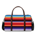 Tribal Serape Blanket Stripe Print Duffel Bag
