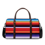 Tribal Serape Blanket Stripe Print Duffle Bag